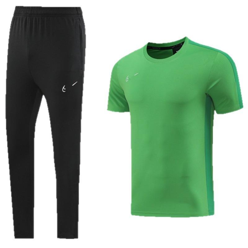 Nk Tuta da Allenamento Pantaloncini a Maniche Corte Casual, Maglia da Calcio, Maglia di Classe, Maglia Sportiva Fitness da Corsa per il Commercio Estero