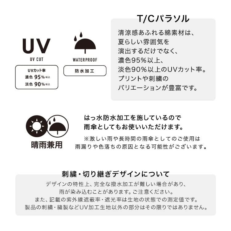 Star Stitch Mini Folding Sun and Stylish and Star Wpc. Umbrella, Navy, Women's, Rain, Cute, Design, 801-5987