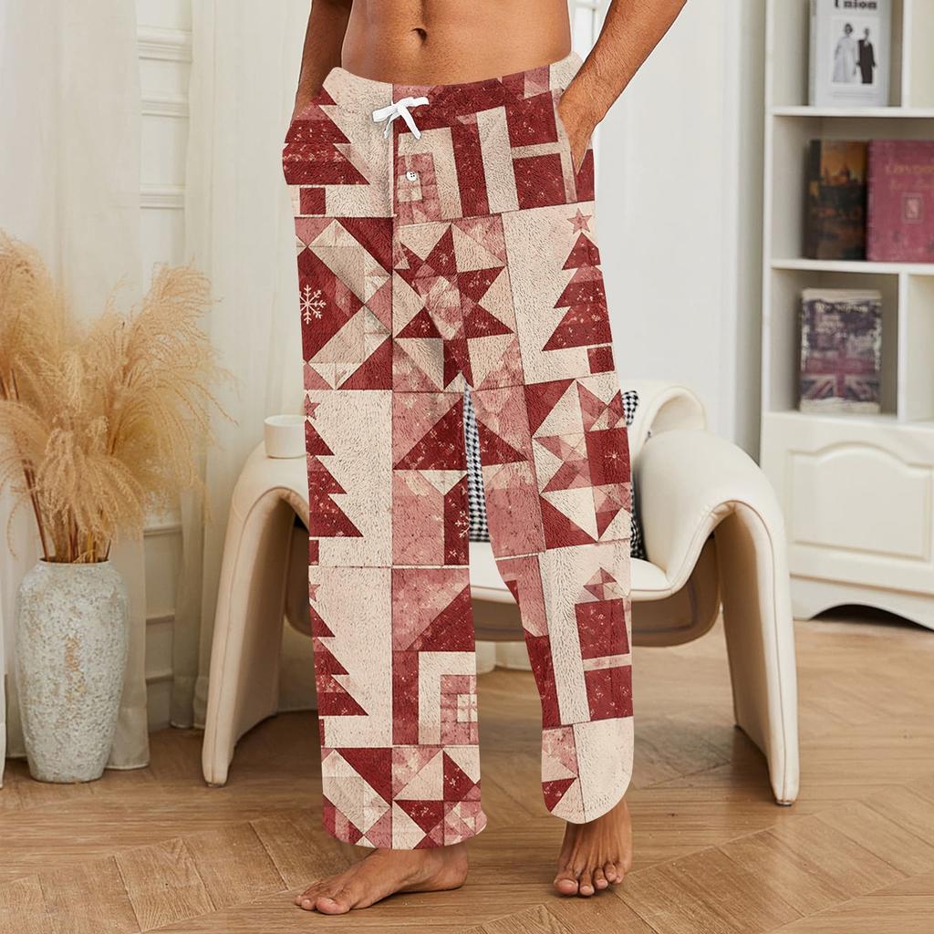Pantalones de Navidad para Hombre, Pantalones Casuales para Dormir
