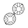 Motorcycle Headlight Guard Grill Headlight Mesh Grill Cover  for Motorbike with 6. Inch He