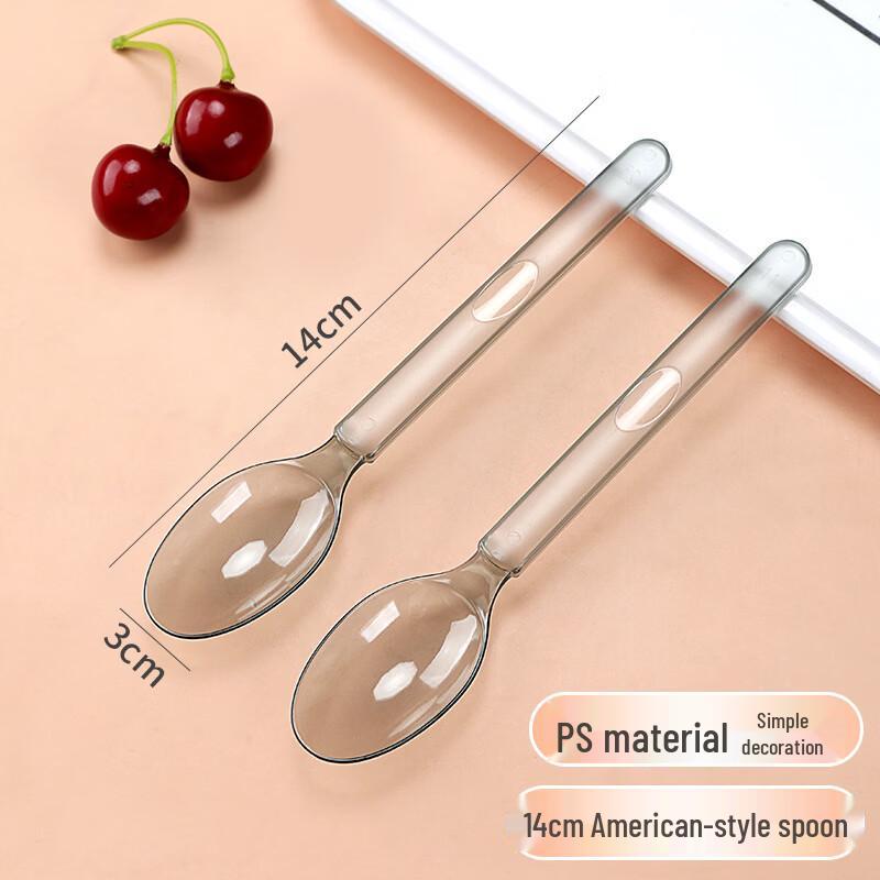 OLOEY Disposable Dessert Spoons (100-pack)