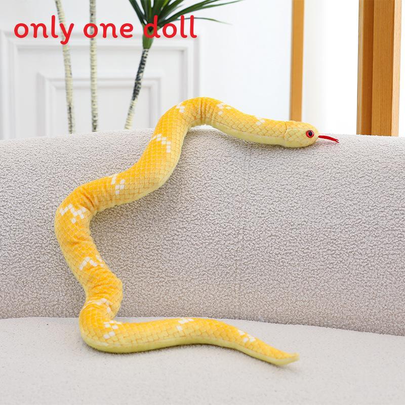 Snake Plush Toy With Realistic Design For Kids And Adults Gift Collectible