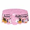 Pumpkin Ghost Pattern Halloween Tablecloth Halloween Theme Plastic Disposable Table Cover Pink Table Runner Table Decoration