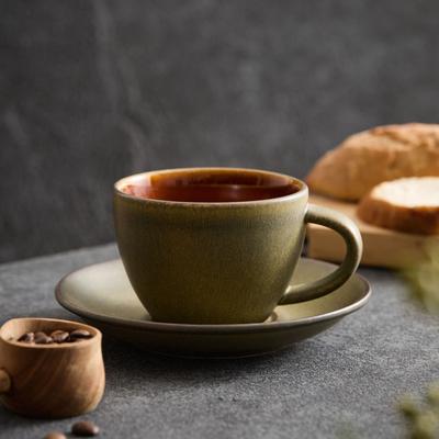 Kreative Ofen Kaffeetasse Untertasse Japanischer Stil Haushalt Keramik Kaffeetasse Nachmittagstee Tasse, Kaffee Latte Tasse