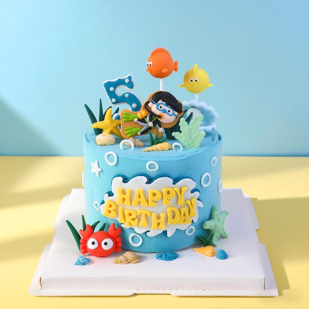 15 Stück Meer Ozean Kuchen Topper Krabbe Seestern Muscheln Kuchen Dekorationen für Meer Ozean Thema Babyparty Geburtstagsfeier Zubehör