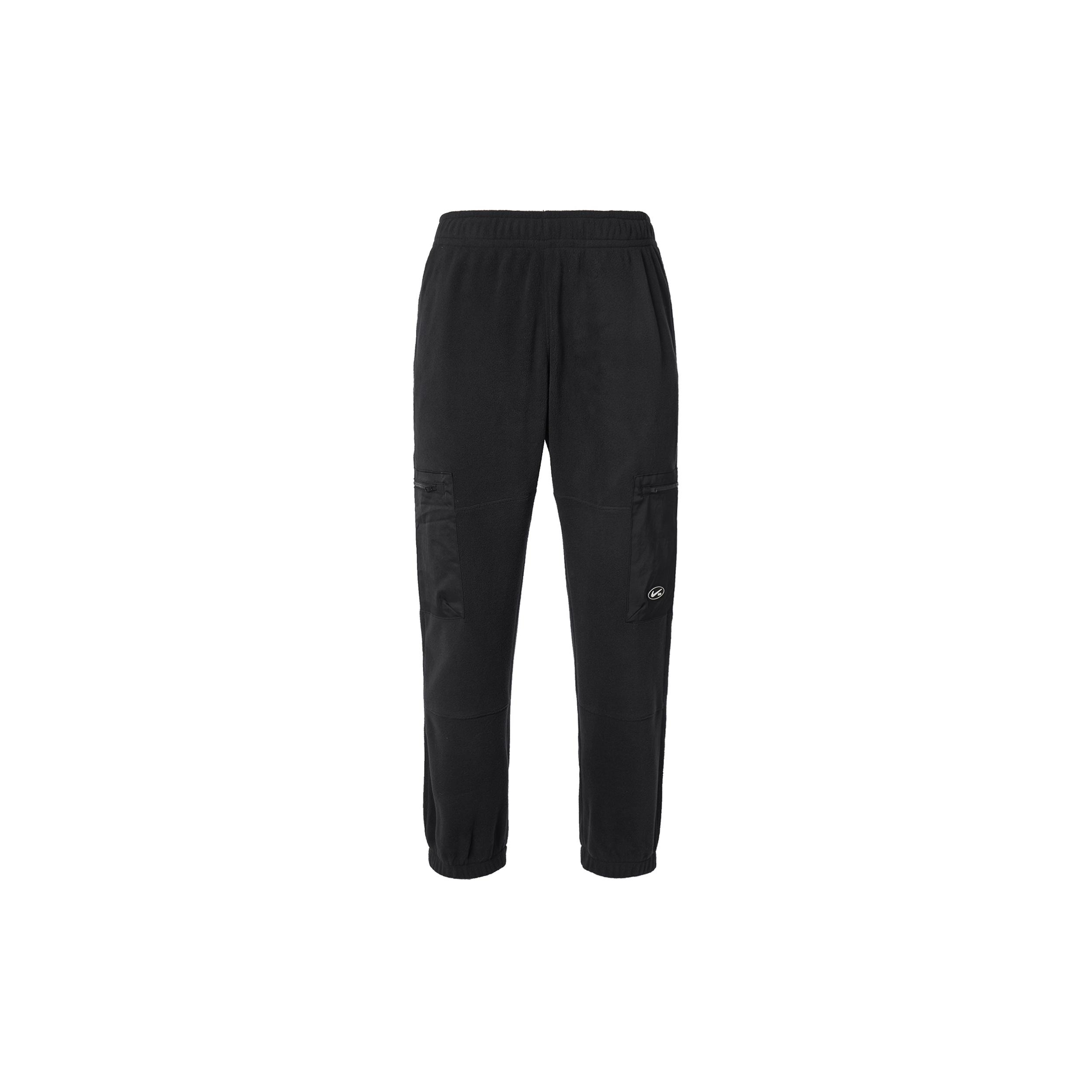 Men s Nike SB Solid Color Lacing Casual Skateboard Polar Fleece Sports Pants/Trousers/Joggers Black DA4196-010 L