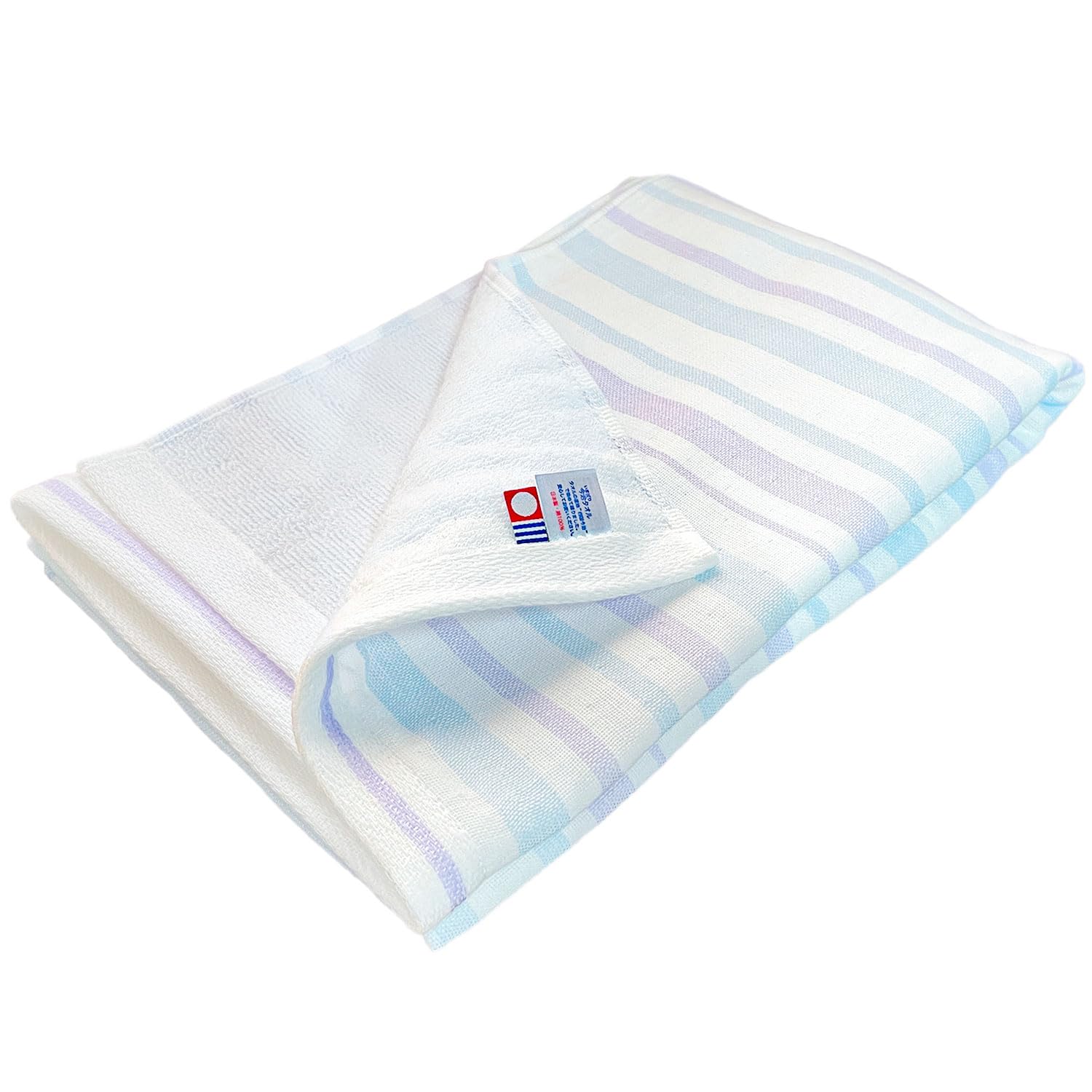 

Imabari Certified Gauze Pile Bath Made in 60 x 120cm & Towel, Blue, Parfait, Japan, 100% Cotton, синий
