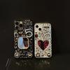 Rhinestone for IPhone16promax Mirror Phone Case for Apple 17 Letter Flower 14 Love Hard Shell Luxury