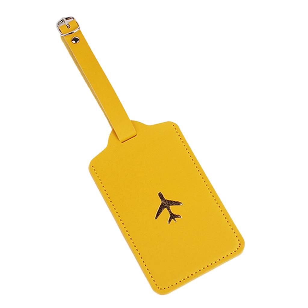 Suitcase Tags Luggage Tag Baggage Backpack Soft Tags with Strap Name ID Address Card Baggage Identifier Travel Accessory