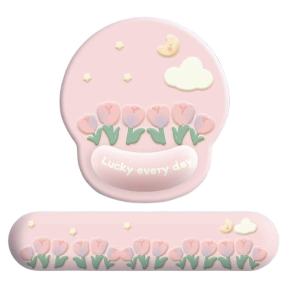 Hand Support Tulip Mouse Pad Non-Slip Mouse Wrist Rest Wrist Rest Mouse Pad  Home Decor