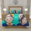 N-Naruto U-Uzumaki N-Naruto Anime 3 Piece Bedding Set Duvet Cover Lightweight Microfiber 200x200 200x220 155x220, US UK AU Sizes