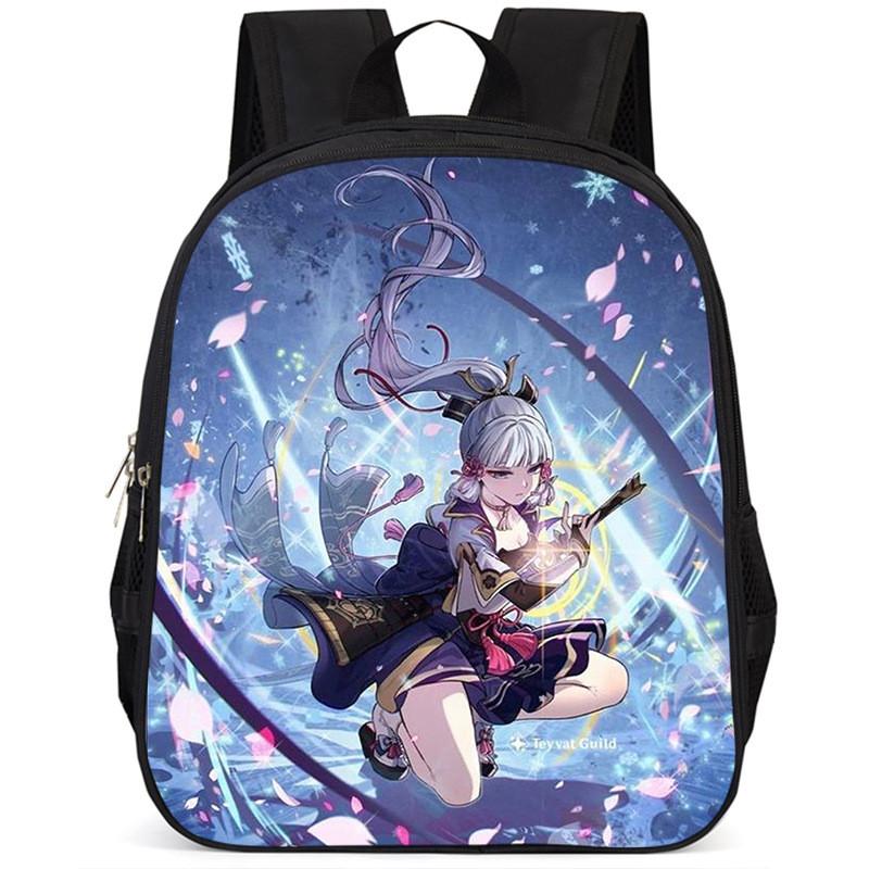 Genshin Impact 15 Inch Large Capacity Lightweight Oxford School Backpack For Kids