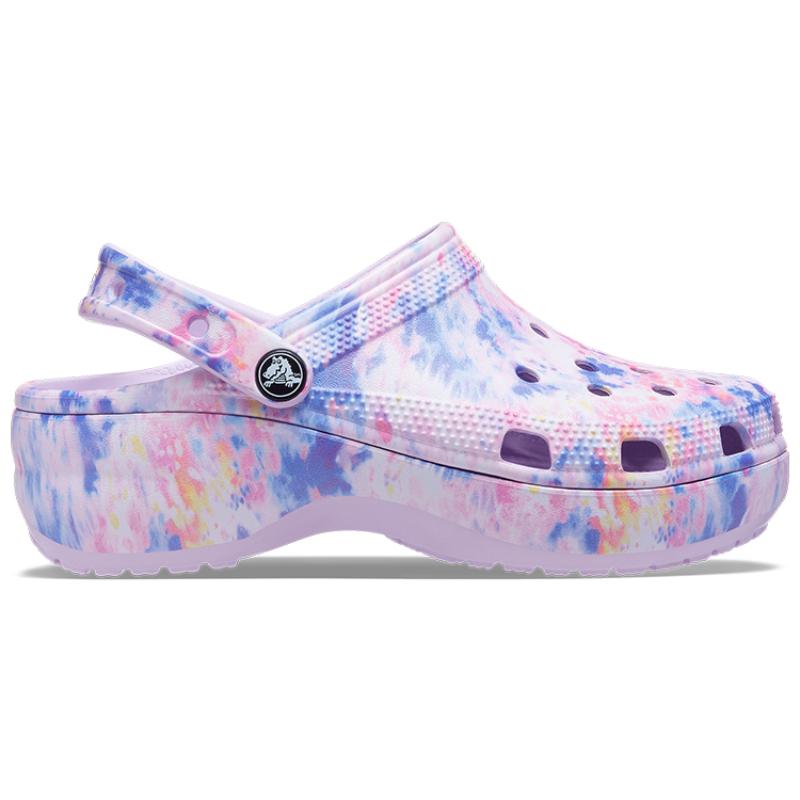 Crocs Classic Clog Platform Sandals Women's Purple