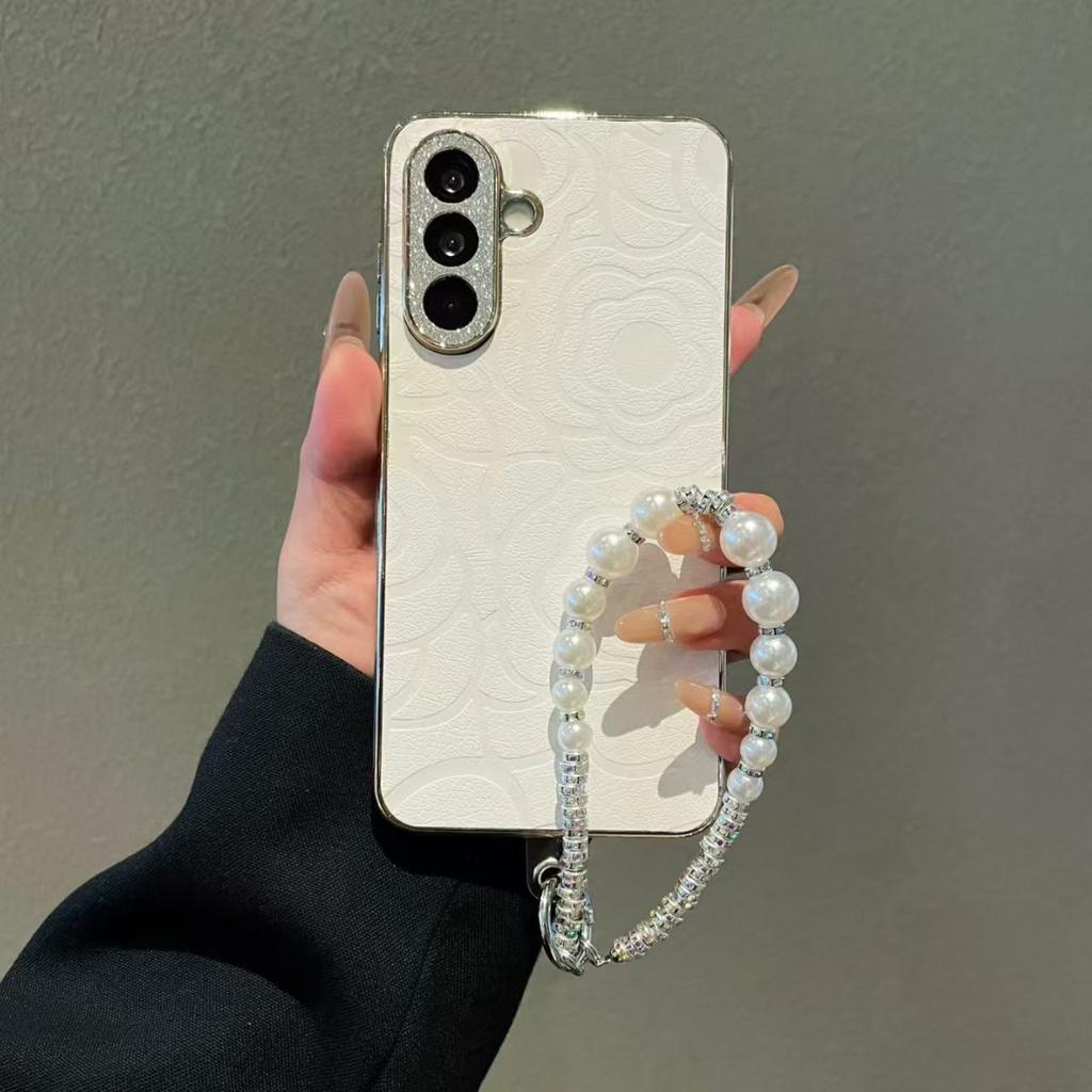 Glitter Rhinestone Camera Protection Case For Samsung A07 A37 A17 A57 A56 A55 A54 A53 A36 A35 A34 A26 A25 A16 A06 Lanyard Cover