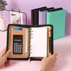A6 File Folder 6-Ring Business Notebook Memo Book Portfolio Binder Cover  Conference Use