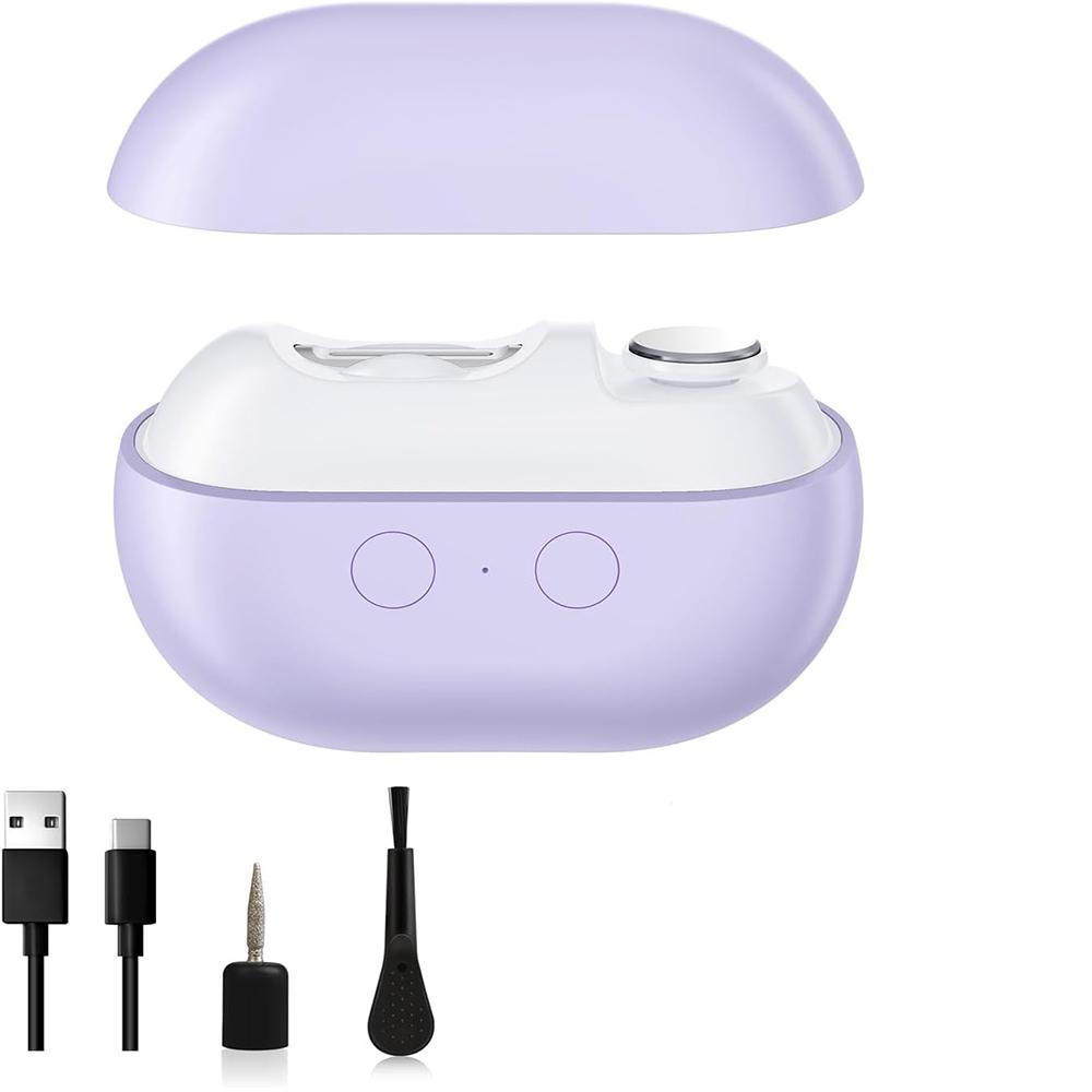 

Electric Nail Clippers Automatic Toe Nail Clippers for Thick Toenails Seniors Smart Toenail Clippers with Led Light Nail Trimmer фиолетовый
