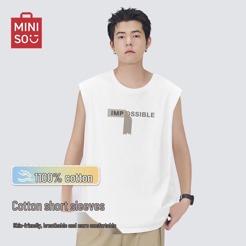 

MINISO Men s Summer Casual Cotton Tank Top 2XL