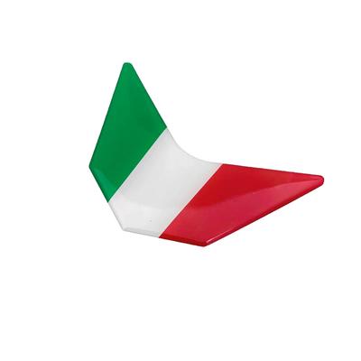 Italian Flag Sticker 3D Dome Shape Small Size General Purpose