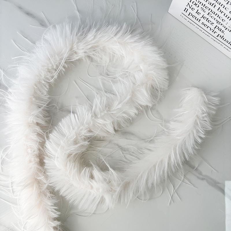 Colorful Imitation Turkey Marabou Feather Trim for Costumes & DIY Pajamas