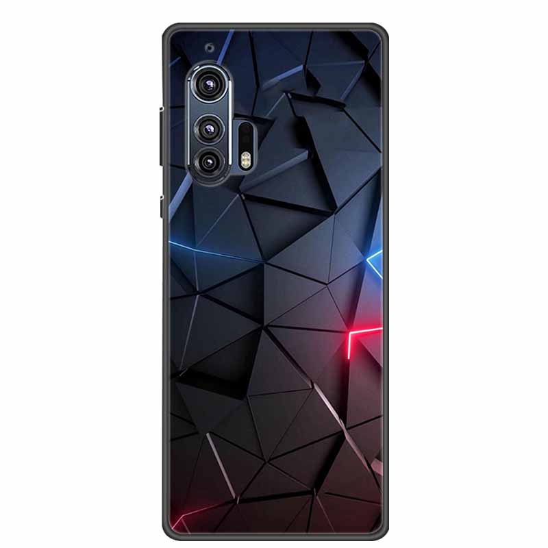 For Moto Edge Plus 2020 Case 6.7'' Flowers Soft TPU Beautiful Phone Cases for Motorola Edge+ 2020 Protect Silicon Bumper Cover