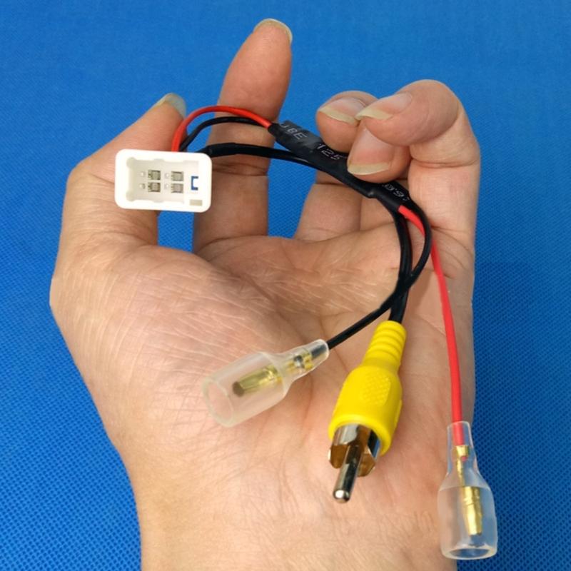 4 Pin Reverse Camera Output Video Plug Adapter Retention Wiring Cable Connector