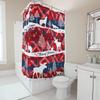 TU Festive Christmas Shower Curtain Reindeer Forest Holiday Bathroom Decor Deer Pattern Waterproof Fabric Home Textile