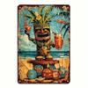 Vintage Tropical Tin Sign Tiki Bar Wall Decor for Pub Cafe Home