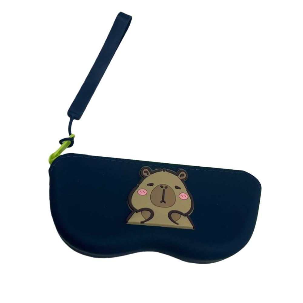 

Capybara Glasses Bag Waterproof Coin Purse Portable Cosmetic Bags зелений