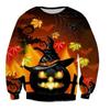 Autumn Winter 3D Printed Halloween Pumpkin Head Pattern Hoodie Fashionable Loose Large Casual Pullover Top Pullovers & Long Sleeves Men’s