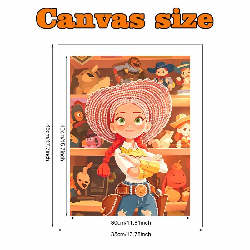 Disney Pearl Painting Toy Story Cowboy Hat Trish Art Kit Adult Beginner Home Wall Decor Special Shape