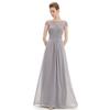 Elegante Abito Lungo in Pizzo da Donna per Balli e Feste Serale con Design Slim Fit