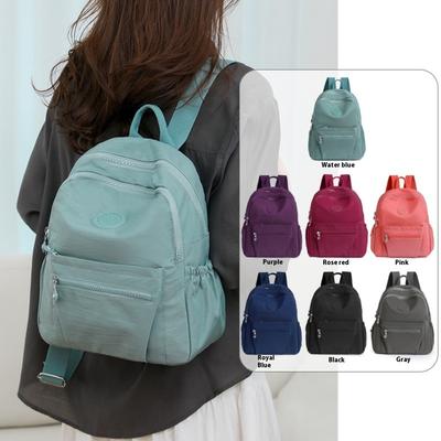 Backpack Ladies Fresh and Sweet Nylon Backpack Casual and Light Travel School Bag