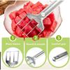 With Handle Stainless Steel Watermelon Slicer Quickly Cutting Handheld Watermelon Cutter  Gadgets