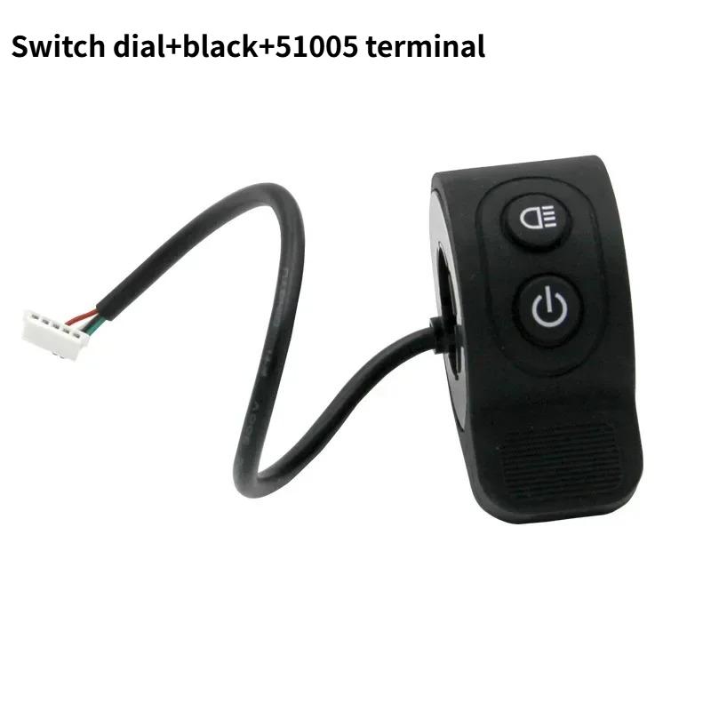 ONLY FOR X6 X7 X8 Pro Hover-1 - Thumb Throttle & Turn Signal Combo, Plug & Play Electric Scooter Parts Switch finger black