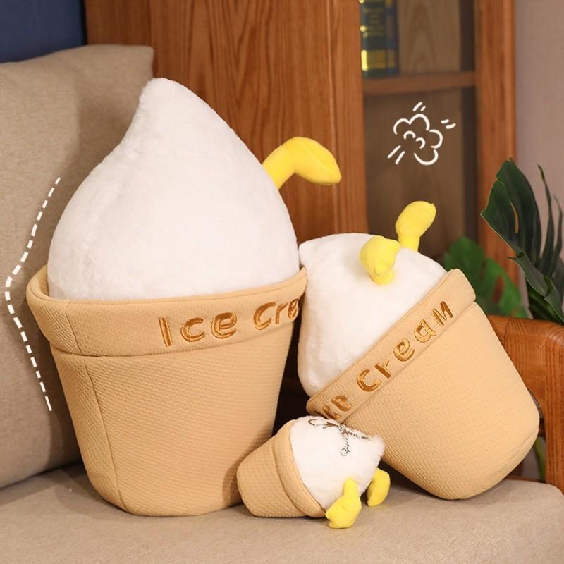 Ice Cream Duck Butt Plush With Soft Short Plush For Girls Gifts And Sofa Decor