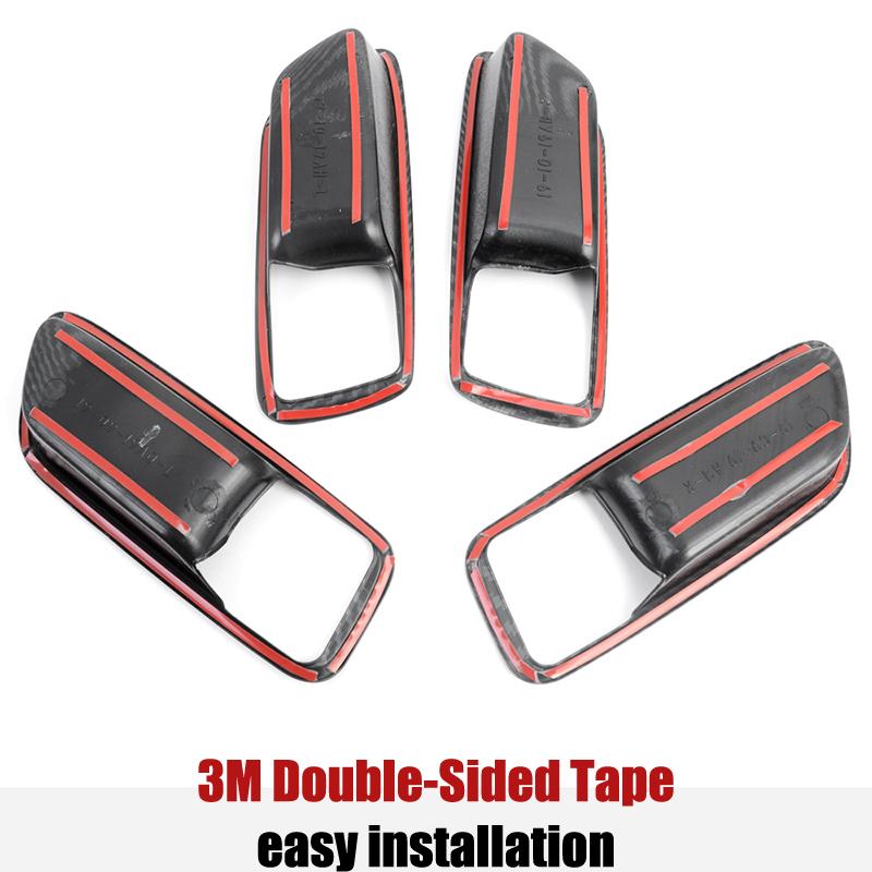Inner Door Bowl Protector Frame Cover Trim Sticke For Toyota Corolla     ABS Car Accessories