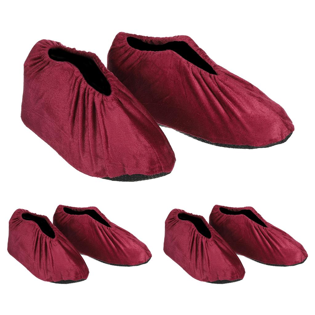 Shoe Covers 3/6/10 Pairs Reusable Non Slip Shoe Protector Covers Velvet Washable Soft Shoe Cover for Household Office