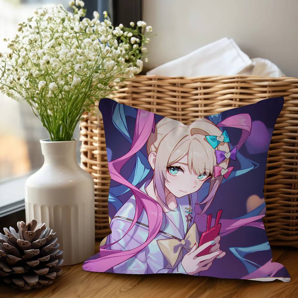 

Needy Girl Overdose Game Pillowcase Toon Gift Cushion Cover Bedroom Home Sofa Chair Seat Decor Pillow Case 16x16Inch