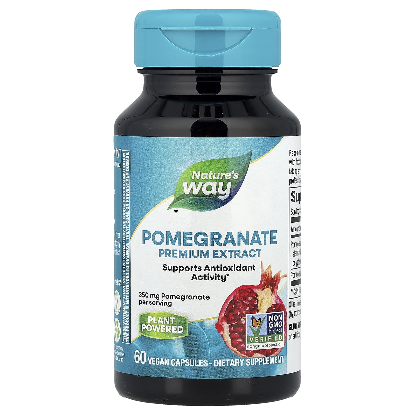 

Nature S Way, Premium Extract, Pomegranate, 350Mg, 60 Veggie Caps