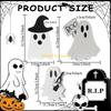 3 Piece Halloween Ghostly Table Sign Tiered Tray Decorations Funny Figurine Home Office Holiday Tabletop Shelf Display D57B