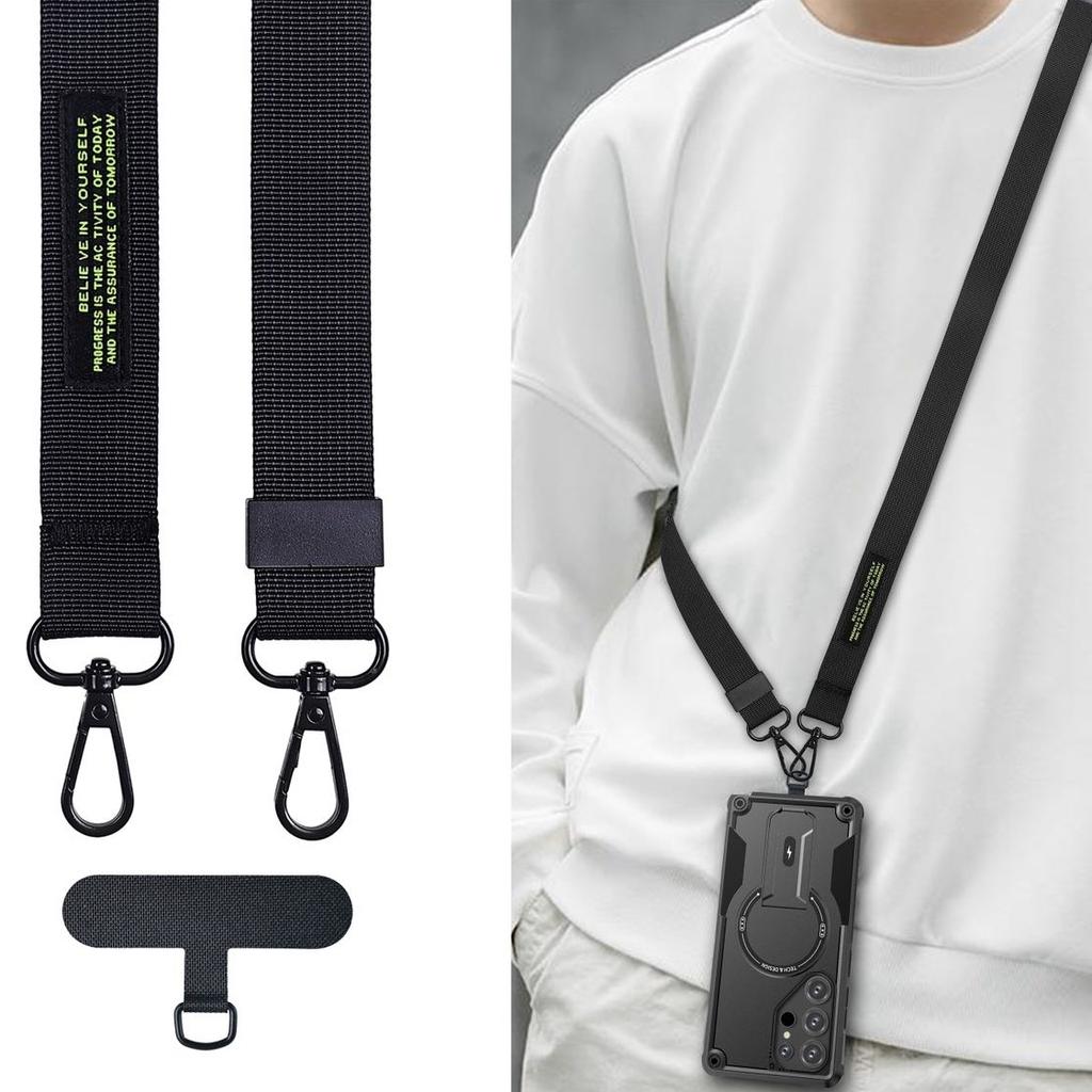 Luxusní crossbody pouzdro s šňůrkou na krk pro Samsung Galaxy S25 Ultra S24 Plus A16 A15 A14 5G A55 A54 A56 A35 A36 Příslušenství