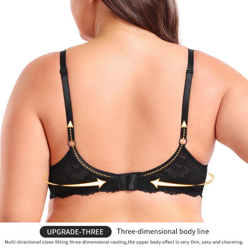 Large Size Sexy Lace Underwire Underwear Ultra-thin Bra