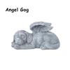 Creative Design Resin Angel Dog Cat Statue Lovely Animals Sculpture Ornaments Gifts Suitable Garden Decor Housegold Ornament