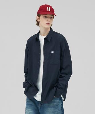 STENDS [M~4Xl] Flow Cotton Shirt_Navy