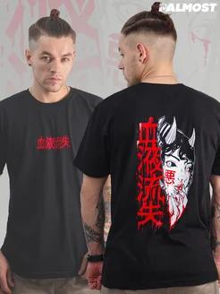 Black oversized JUMP T-shirt S