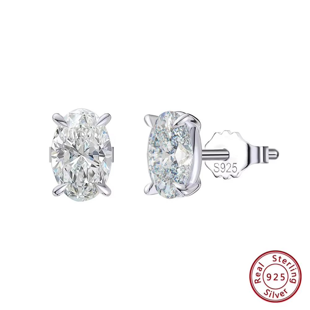 ORSA JEWELS Exquisite 925 Silber Zirkon Ohrringe für Damen Glänzende 8A Premium Cubic Zirkonia Ohrringe Party Schmuck LZE03