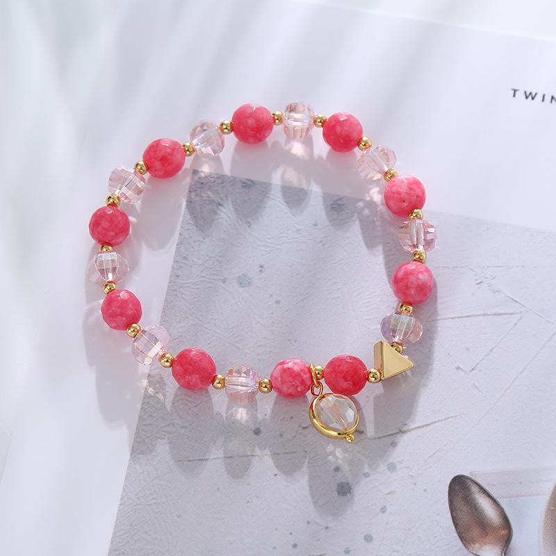 Fashion Crystal Bracelet Women'S Strawberry Crystal Bracelet Bangles Women Fashion Jewelry Accessories Gift