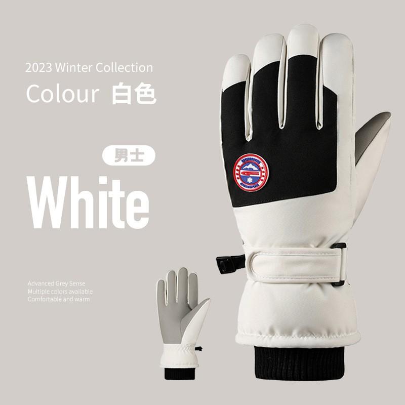 Womens Mens Winter Ski Gloves Thermal Fleece Lined Touchscreen Waterproof Windproof Warm Cycling Outdoor Sports