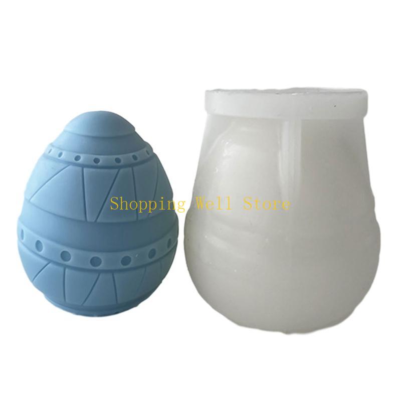KX4B Eggs Mold Easter Mold for Candle Soap Easter Party Favor