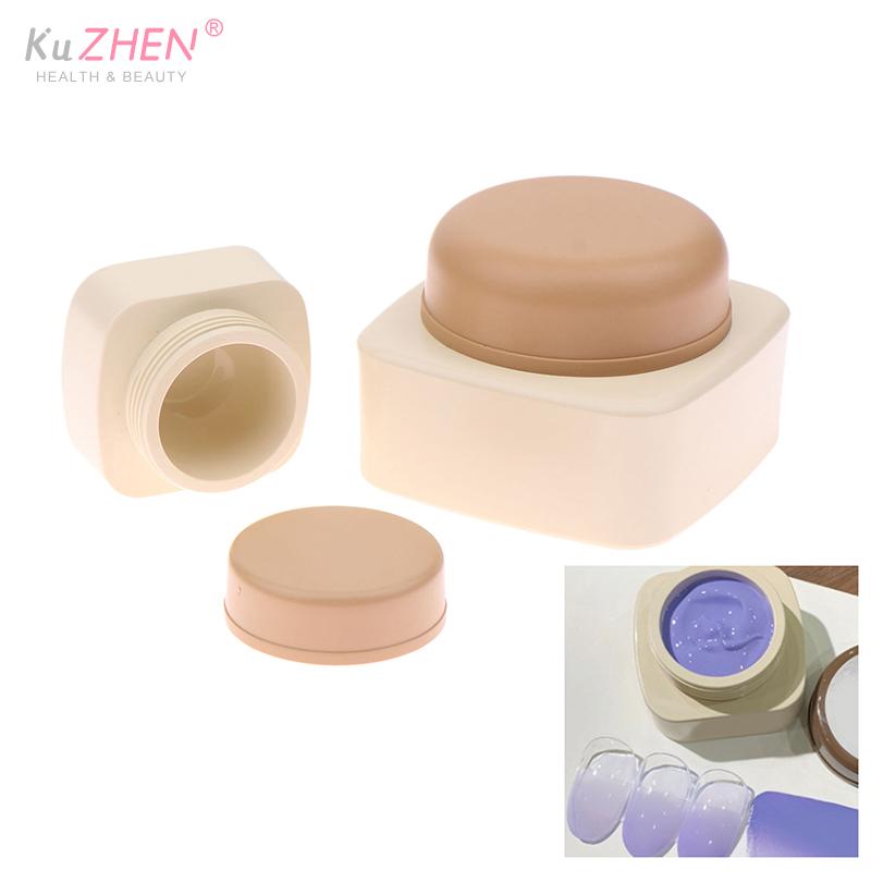 5/20g s/l Empty Plastic Nail Art Cosmetic Square Containers Jar Face Cream Pot Nail Gel Powder Box Makeup Lotion Tool Packaging